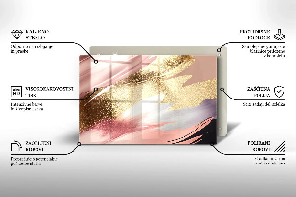 Chopping board glass Pastel spots