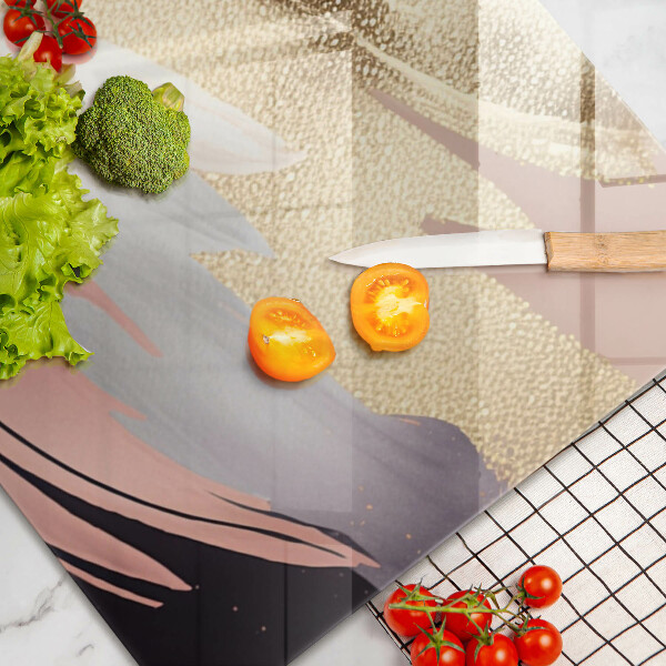 Chopping board glass Pastel spots