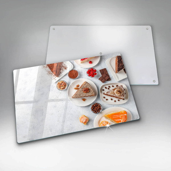 Chopping board glass Cake sweets