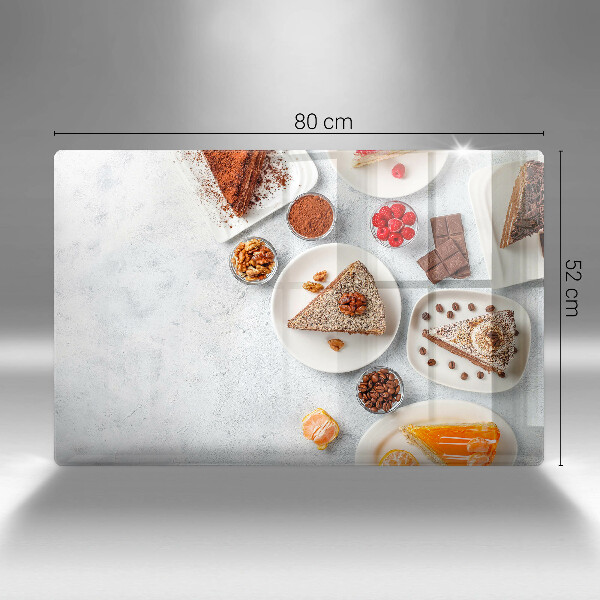 Chopping board glass Cake sweets
