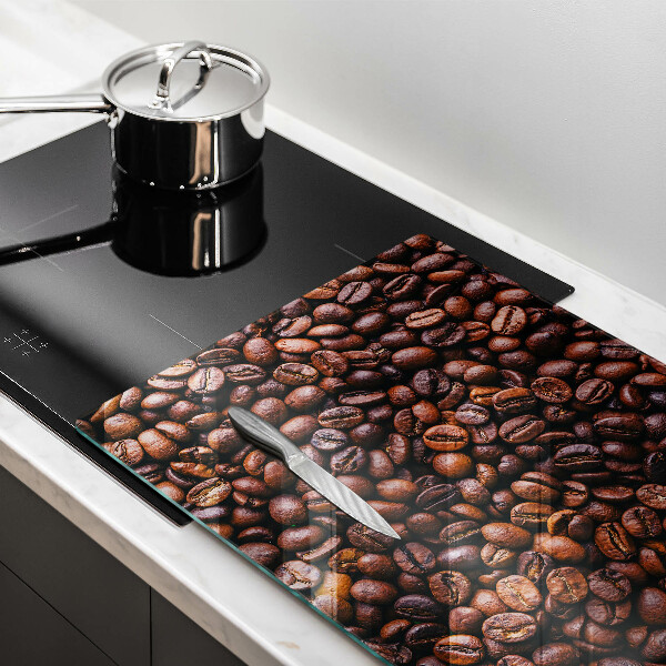Chopping board glass Coffee beans