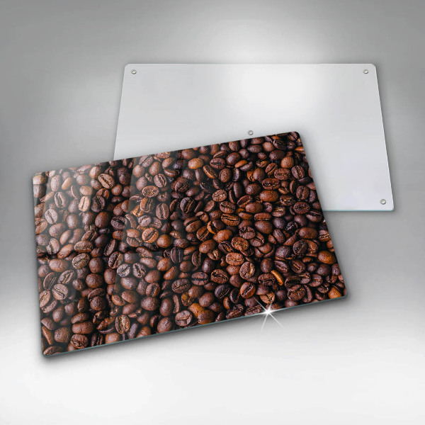 Chopping board glass Coffee beans