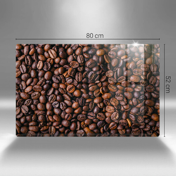 Chopping board glass Coffee beans