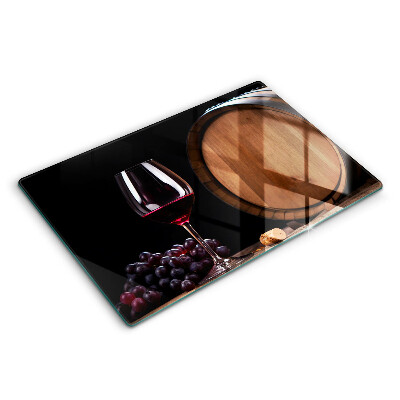 Chopping board glass A barrel of wine glass