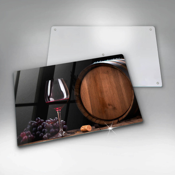 Chopping board glass A barrel of wine glass