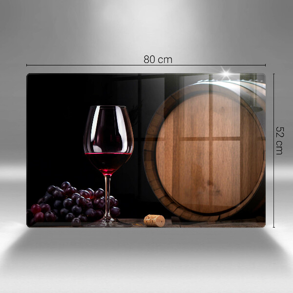 Chopping board glass A barrel of wine glass