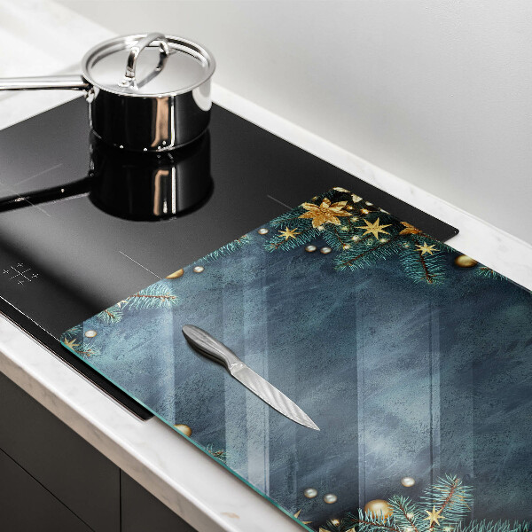 Chopping board glass Christmas decorations