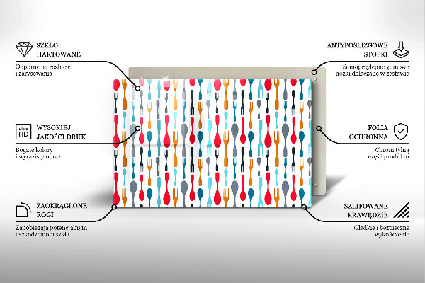 Chopping board glass Spoon illustration