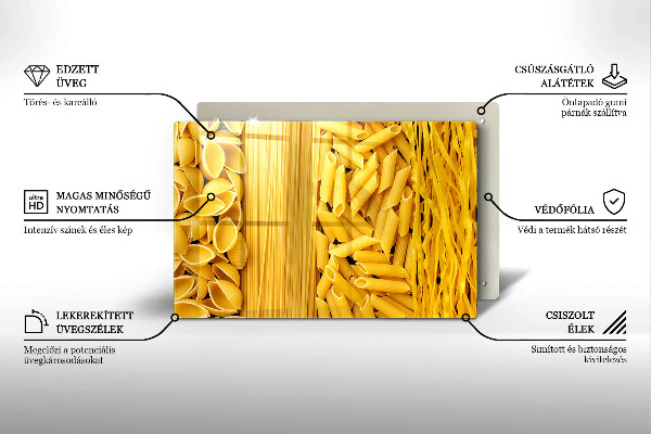 Chopping board glass Pasta