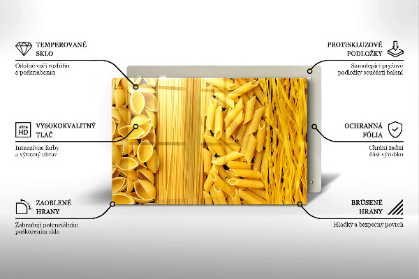 Chopping board glass Pasta