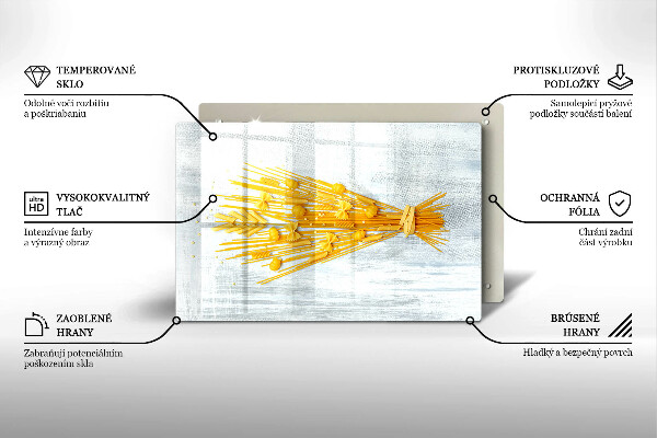 Chopping board glass Pasta