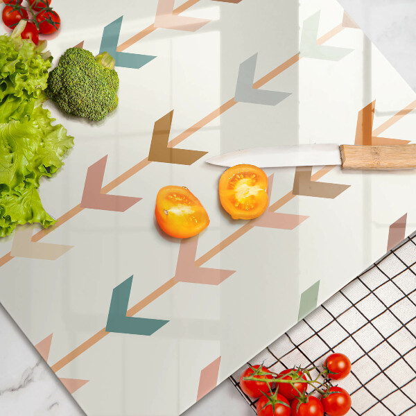 Chopping board glass Geometric elements