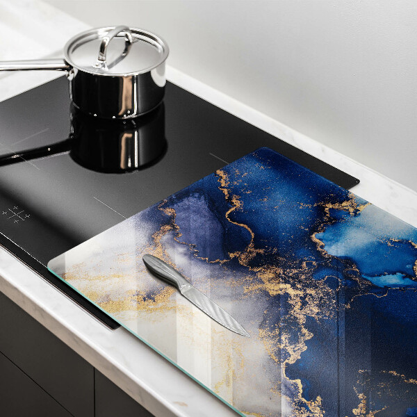 Chopping board glass Marble abstraction