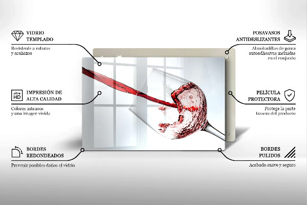 Cutting board Red wine