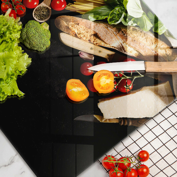 Cutting board Italian ingredients and spices