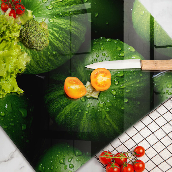 Cutting board Green pumpkins