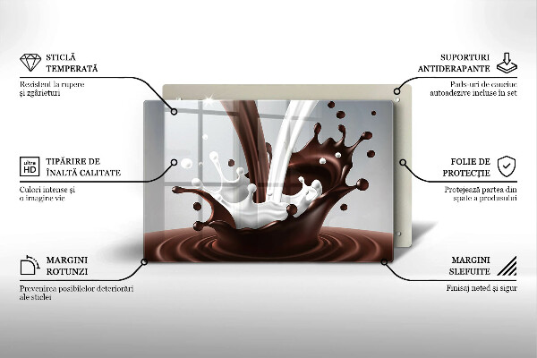 Cutting board Milk and chocolate