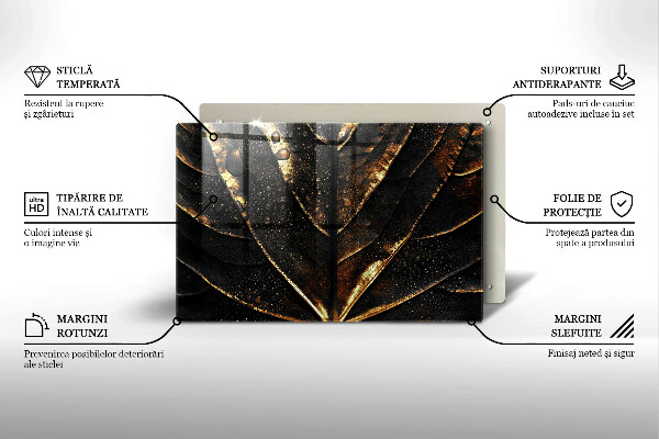 Cutting board Golden leaf