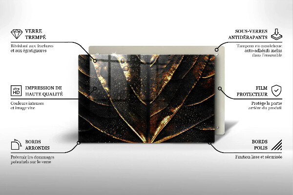 Cutting board Golden leaf