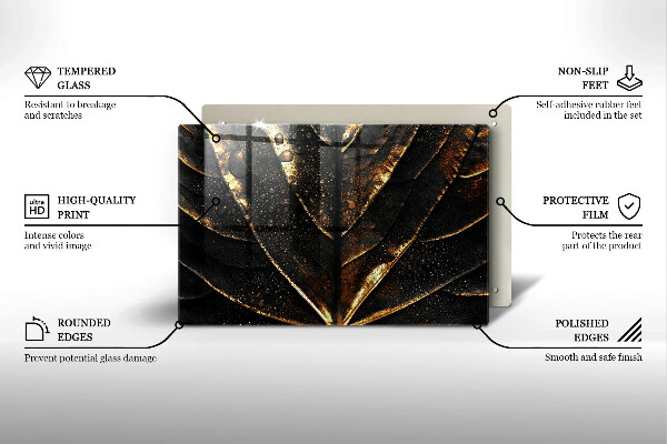 Cutting board Golden leaf