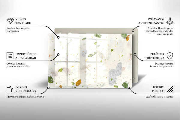 Cutting board Falling leaves