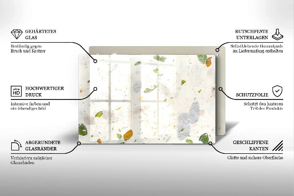 Cutting board Falling leaves