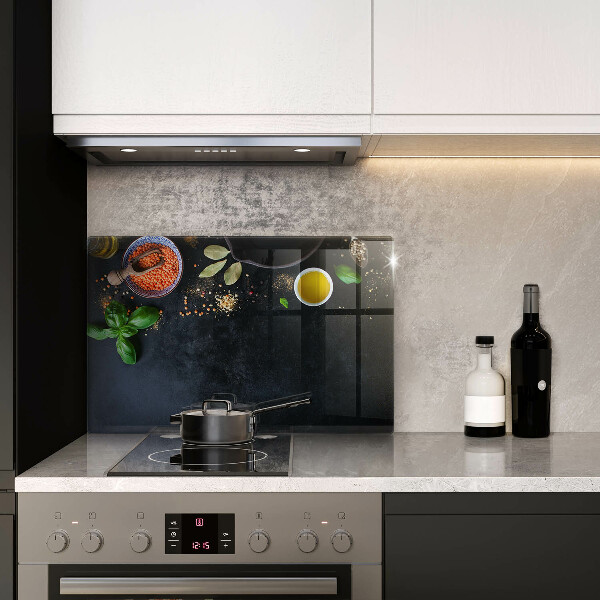 Cutting board Spices with spices