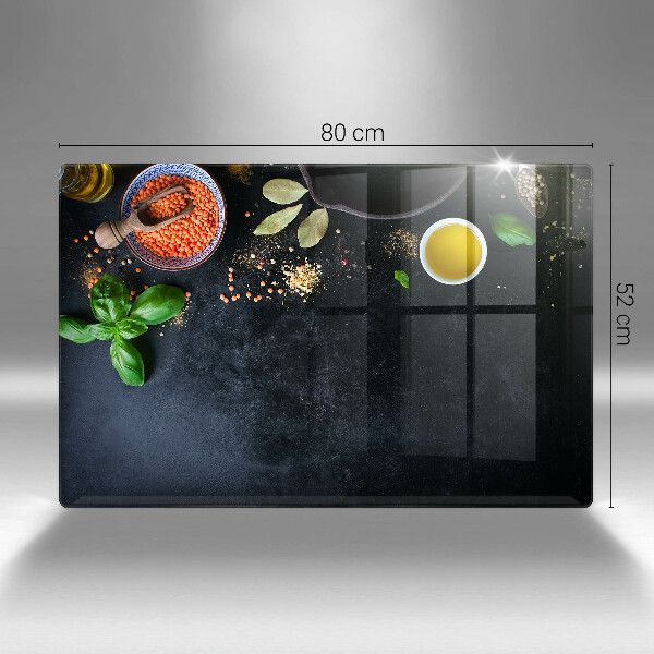 Cutting board Spices with spices