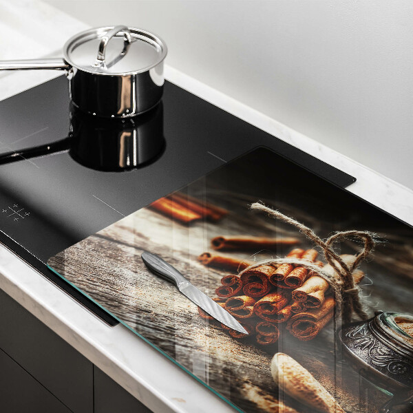 Chopping board glass Vanilla sticks