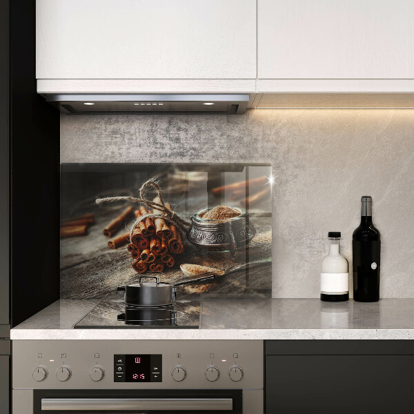 Chopping board glass Vanilla sticks