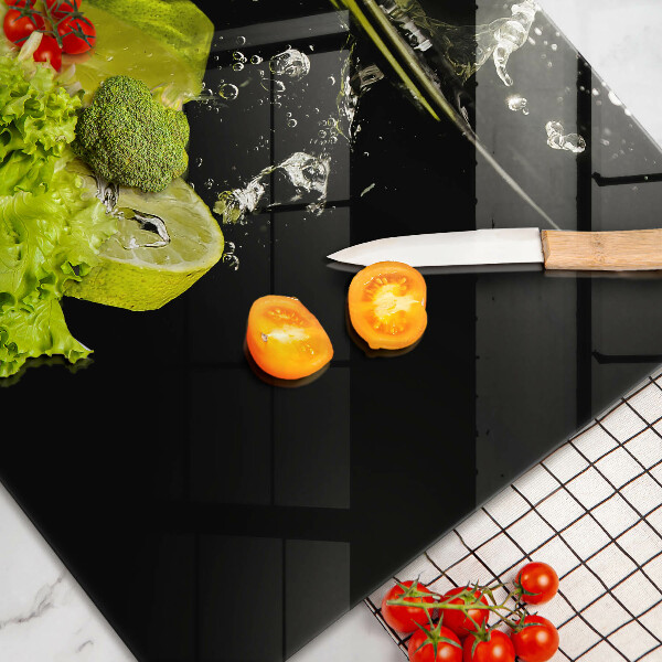 Chopping board glass Lime in water