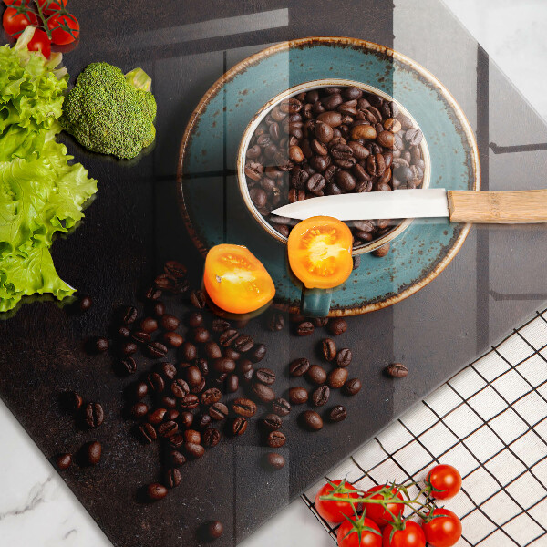 Chopping board glass Coffee grain cup