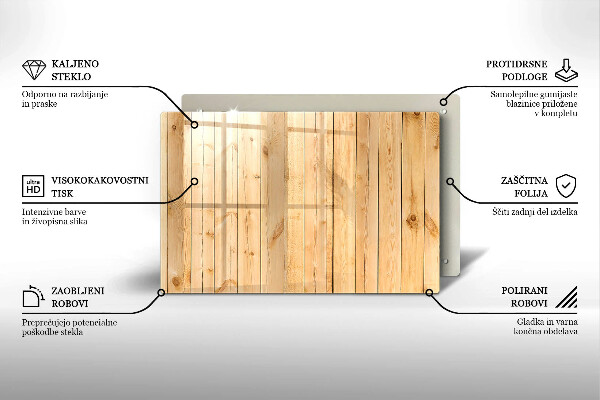 Chopping board glass Delicate wooden boards