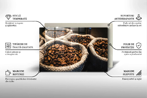 Chopping board glass Coffee grain bags