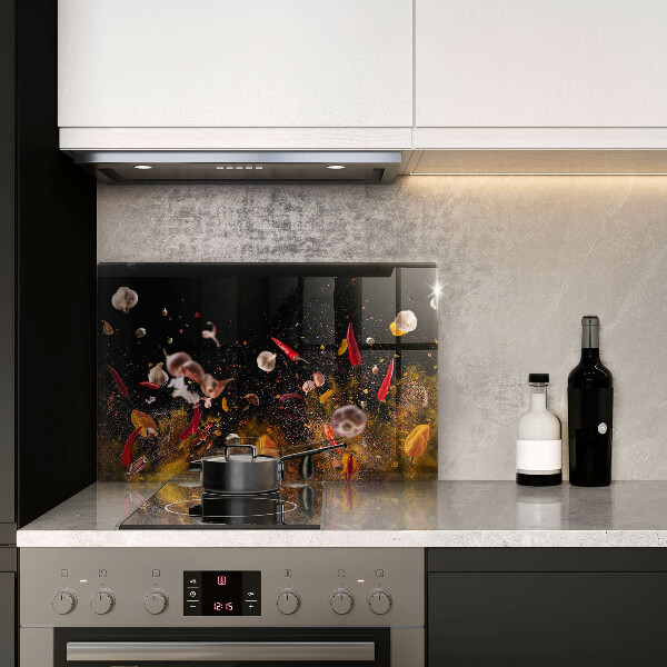 Chopping board glass Hot spices