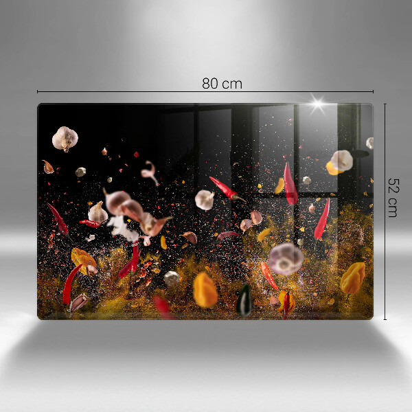 Chopping board glass Hot spices