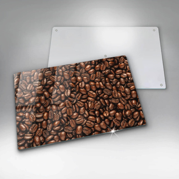 Chopping board glass Coffee beans