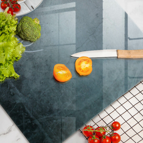 Chopping board glass Coffee beans and cup