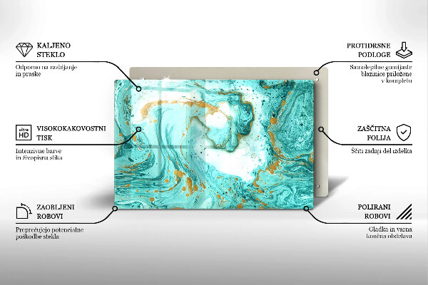 Cutting board Blue abstraction