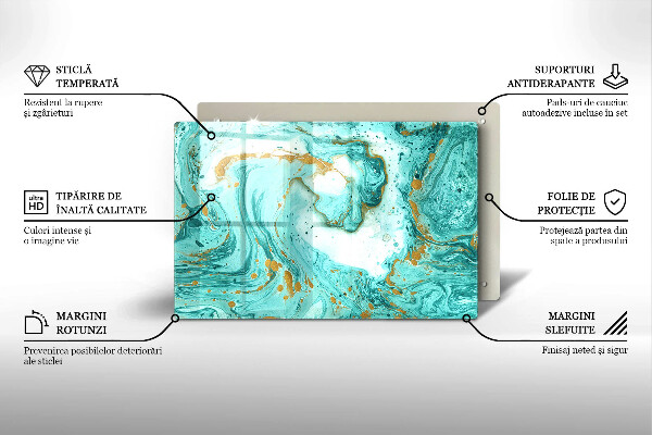 Cutting board Blue abstraction