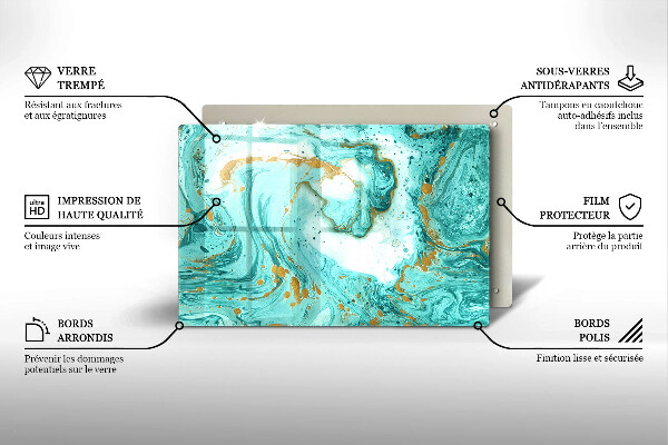 Cutting board Blue abstraction