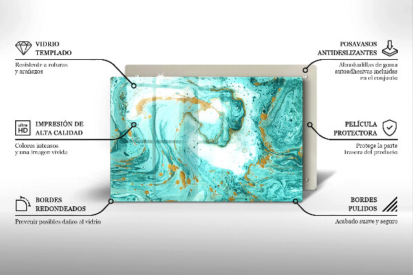 Cutting board Blue abstraction