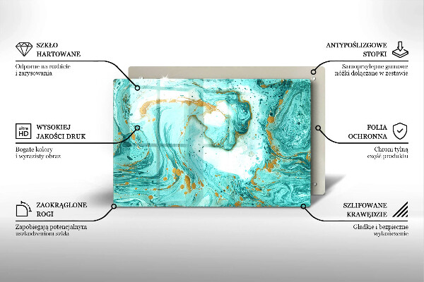 Cutting board Blue abstraction