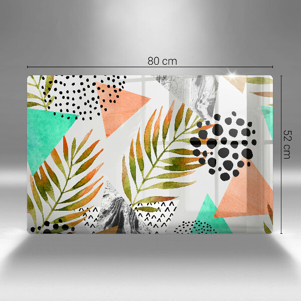 Worktop saver Boho leaves pattern