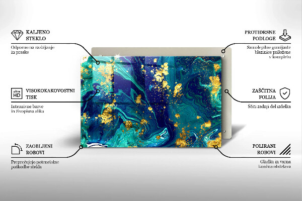 Worktop saver Abstraction with gold