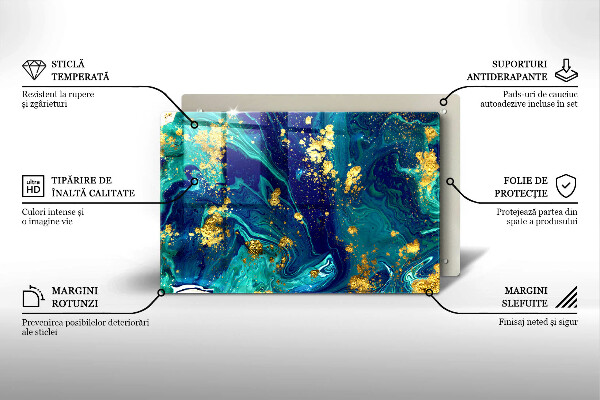 Worktop saver Abstraction with gold