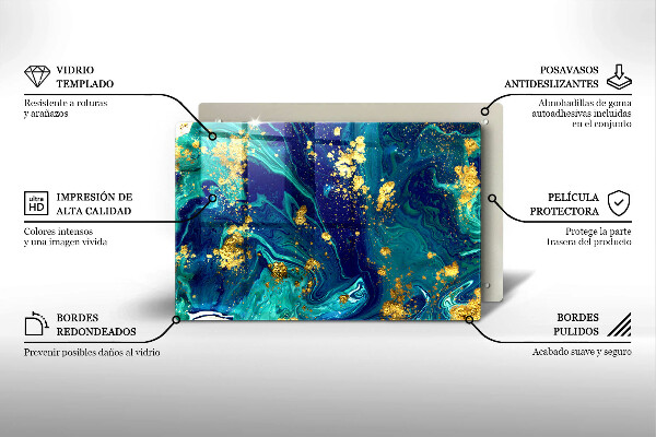 Worktop saver Abstraction with gold