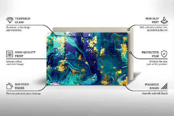 Worktop saver Abstraction with gold