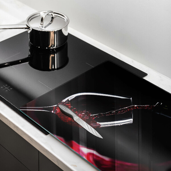 Cutting board Red wine glass