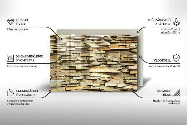 Cutting board Decorative stones
